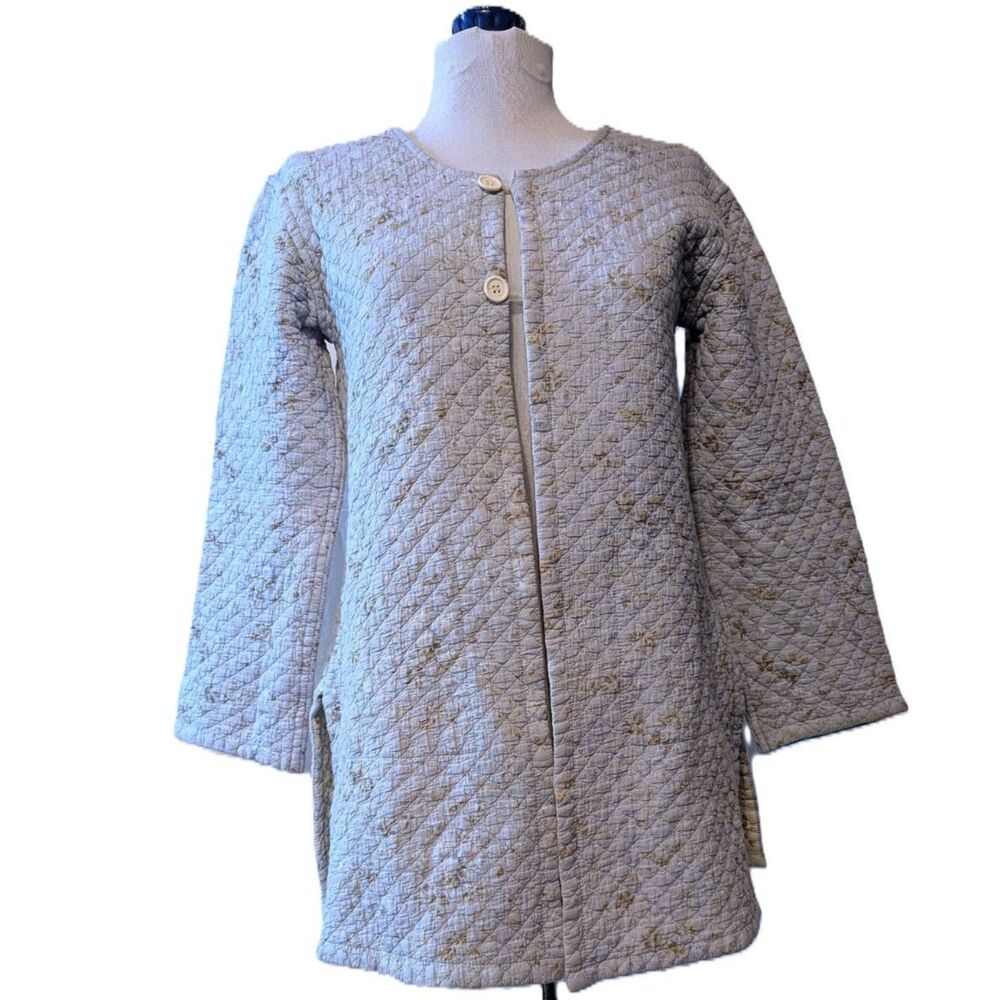 Handcrafted Reversible Quilted Coatigan, size S